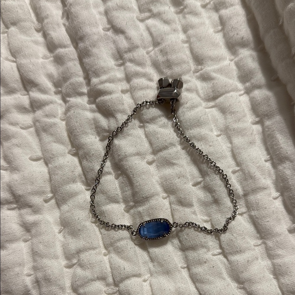 Kendra Scott Blue and Silver Bracelet with Dainty Design